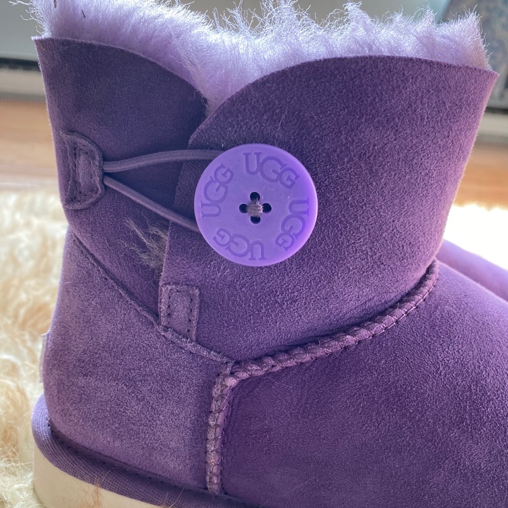 Purple Mini Bailey Button Ugg - image 4